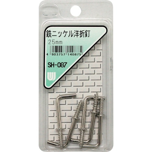 WAKI 鉄ニッケル洋折釘 SH−087 25MM