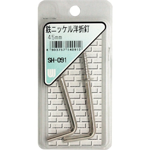 WAKI 鉄ニッケル洋折釘 SH−091 45MM