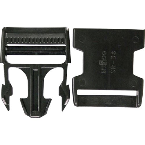 WAKI 樹脂バックル R−332 38MM クロ