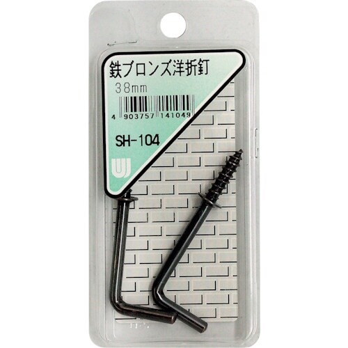 WAKI 鉄ブロンズ洋折釘 SH−104 38MM