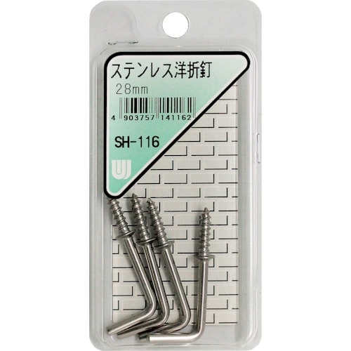 WAKI ステンレス洋折釘 SH−116 28MM