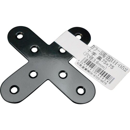 WAKI カラー隅金 十字 黒 IH−052 75