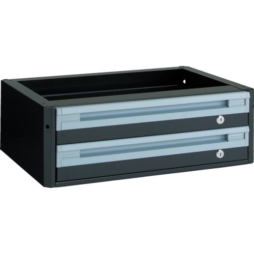 TRUSCO カスタムワゴン用引出 浅型2段 ブラ