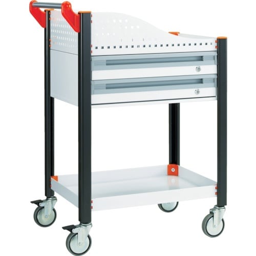 TRUSCO カスタムワゴン 浅型2段引出・浅棚板