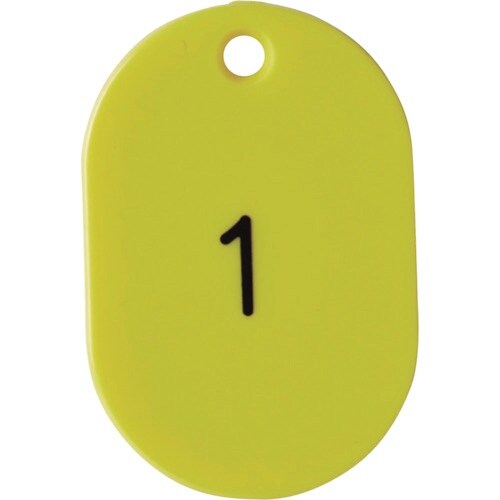 西敬 番号札大1ー50黄