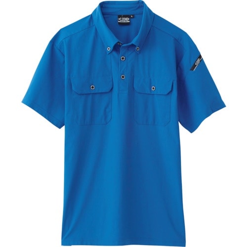 XEBEC 半袖ポロシャツ6080−40−S ブル