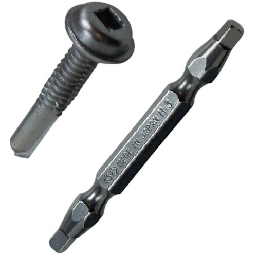 JEFCOM 厚鉄板用ネジ(ステンレス)ビット付