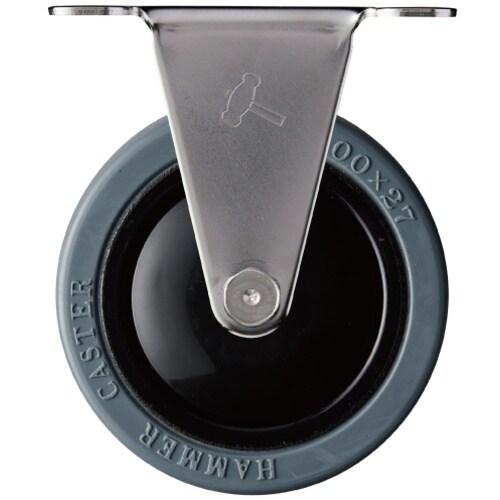 ハンマー オールステンレス静シリーズE型固定ゴム車