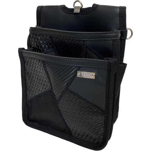 KH ギャザーフランケン腰袋 平型2段 黒