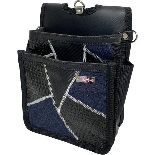KH ギャザーフランケン腰袋 平型2段 紺