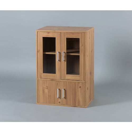 IRIS 251098 ガラスキャビネット ナチュ