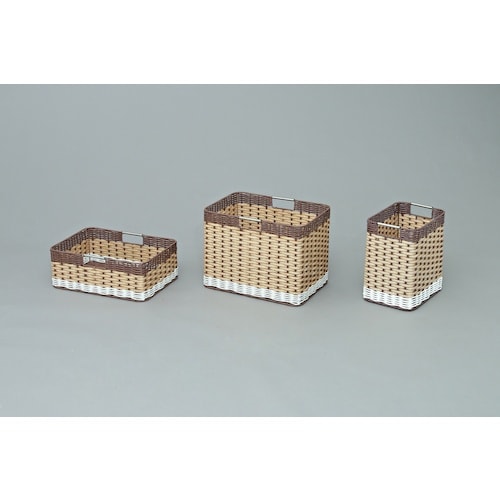 IRIS 527667 ウッディバスケット浅型 ナ