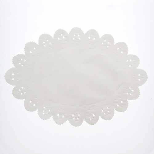 スワン レースペーパー 白 小判型 18号 100