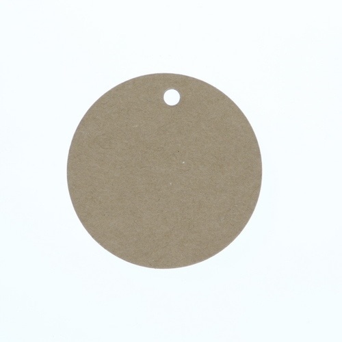 HEIKO ペーパータグ クラフト無地 丸 50m