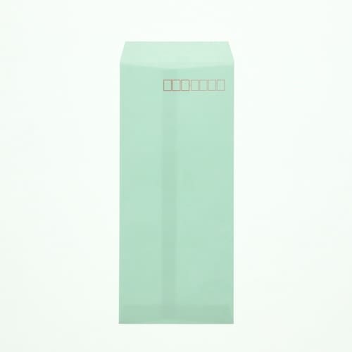 HEIKO カラー封筒 長4 枠有り ミズ 100