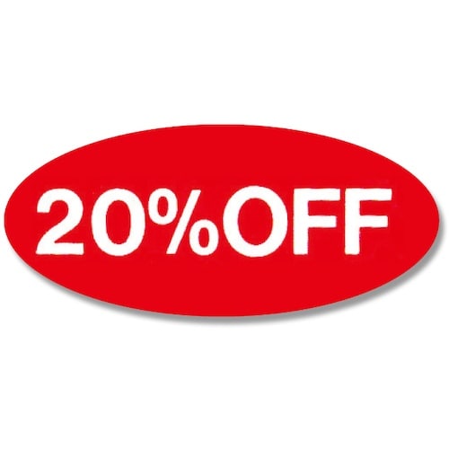 HEIKO タックラベル No.108 20%OF