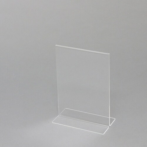 HEIKO アクリルサインホルダー T字両面 写真