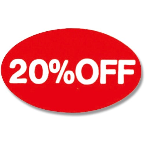 HEIKO タックラベル No.350 20%OF