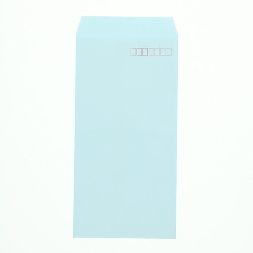 HEIKO カラー封筒 長3 枠有り パステルブル