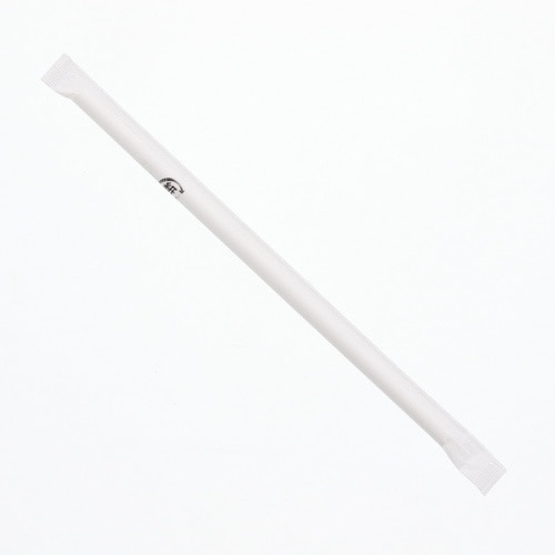 スワン ペーパーストロー 白 単袋 200本入り