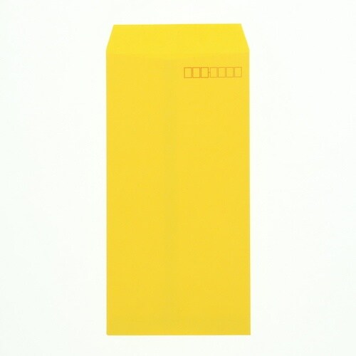 HEIKO カラー封筒 長3 枠有り イエロー 1
