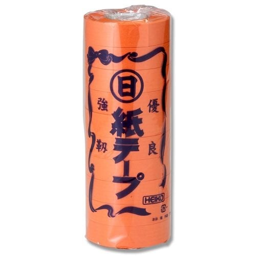 HEIKO 紙テープ 橙 10巻入り