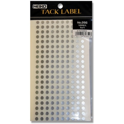 HEIKO タックラベル φ5 No.266 銀