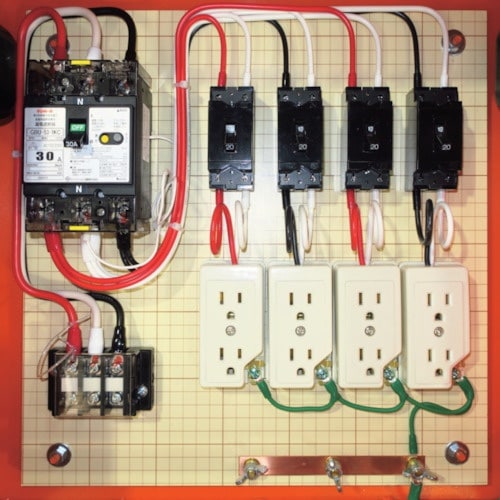 セフティー 仮設電灯分電盤 SL30−40 主幹3