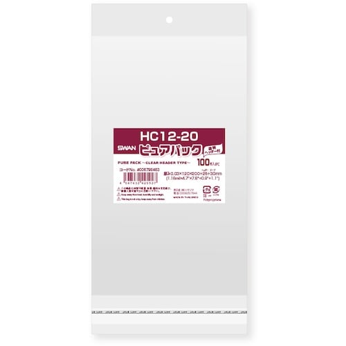 スワン OPP袋 ピュアパック クリアヘッダー付