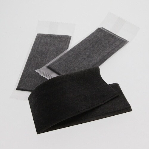 HEIKO 不織布 おしぼり クロ 平型 100枚