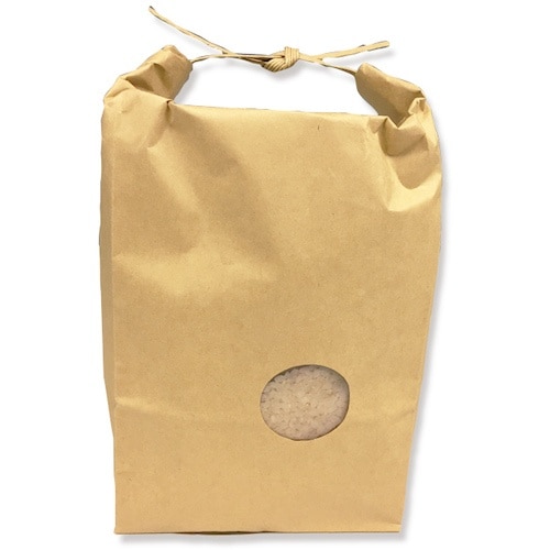 シモジマ 米袋 無地 バンド 窓付き 2KG 未晒