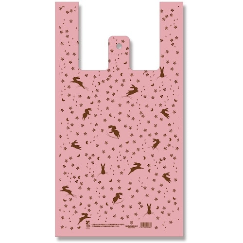 HEIKO レジ袋 バイオハンドハイパー 花うさぎ