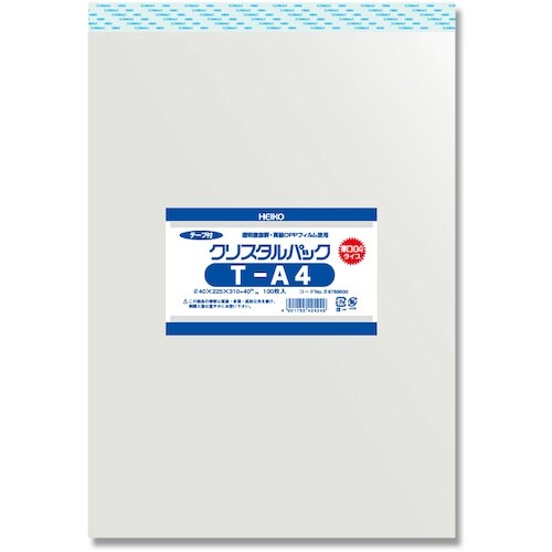 HEIKO OPP袋 クリスタルパック テープ付