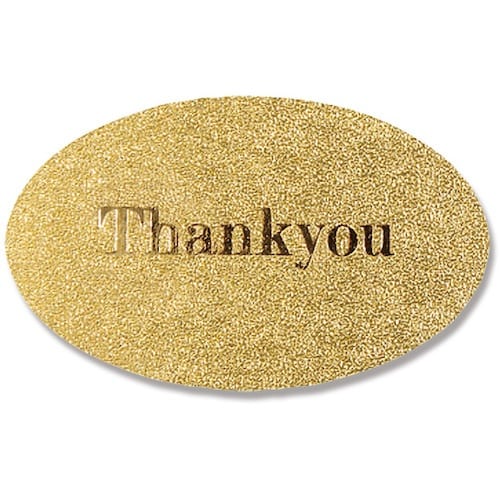 HEIKO ギフトシール オーバル サンキュー金