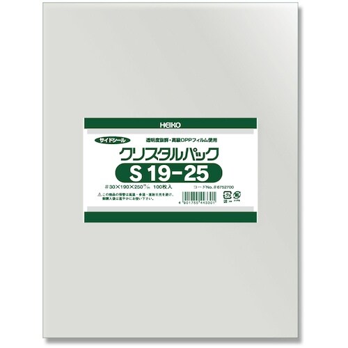 HEIKO OPP袋 クリスタルパック S 19−