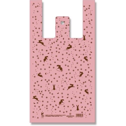 HEIKO レジ袋 バイオハンドハイパー 花うさぎ