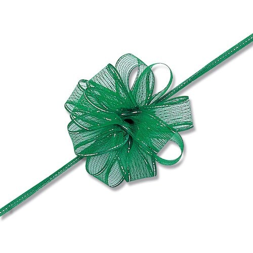 HEIKO ワンタッチフラワーリボン ミドリ 24