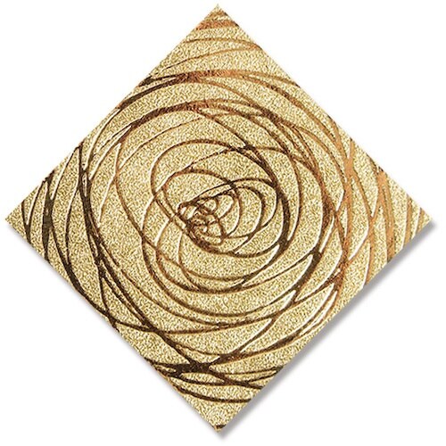 HEIKO ギフトシール スクエア スピニング金