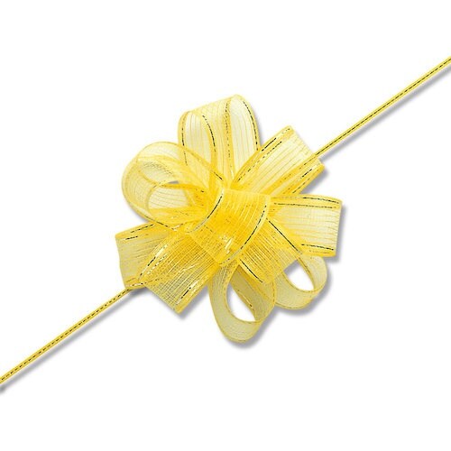 HEIKO ワンタッチフラワーリボン キイロ 24