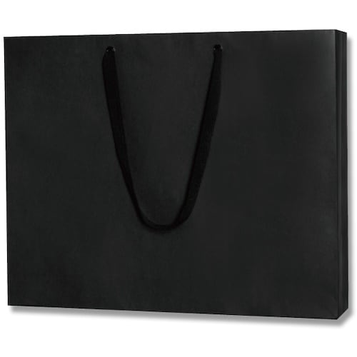 HEIKO 手提げ紙袋 ファッションバッグ 黒 L