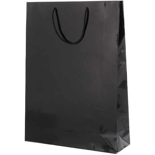 HEIKO 手提げ紙袋 ブライトバッグ 黒 KA