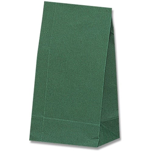 HEIKO 角底袋 未晒無地 グリーン No.4