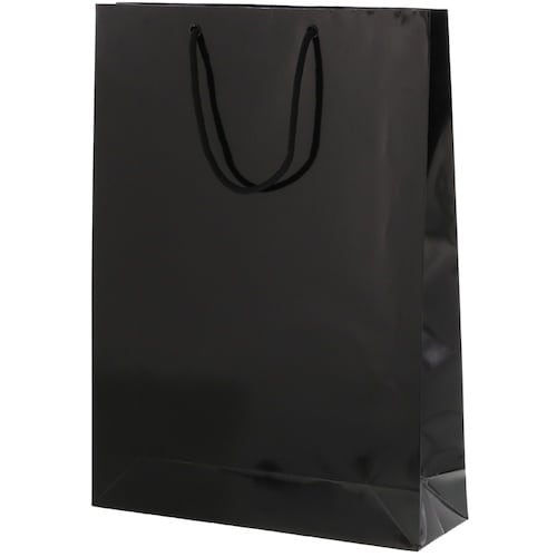 HEIKO 手提げ紙袋 ブライトバッグ 黒 G2