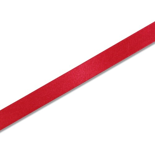 HEIKO シングルサテンリボン アカ 18×20