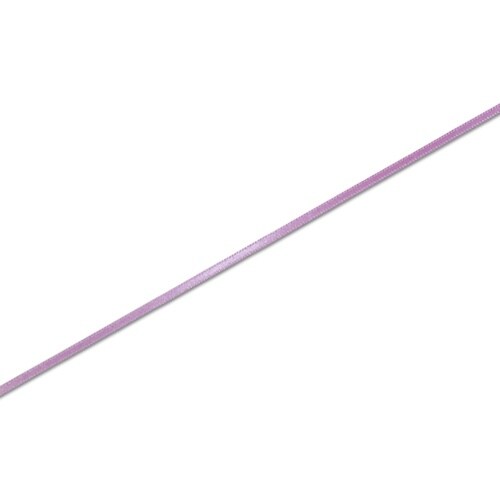 HEIKO シングルサテンリボン ムラサキ 3×2