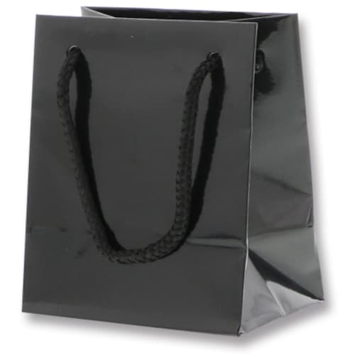 HEIKO 手提げ紙袋 ブライトバッグ 黒 T−5