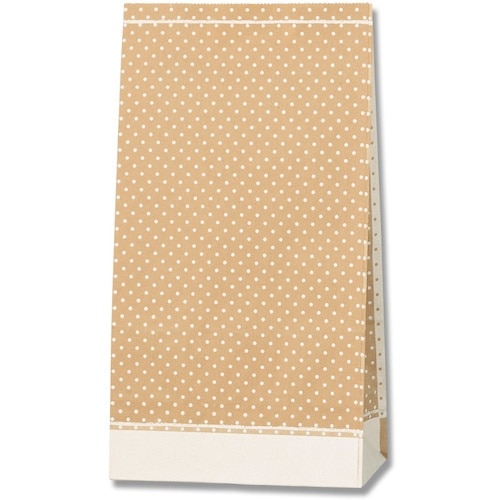 HEIKO 角底袋 ピンドット WH No.6 1