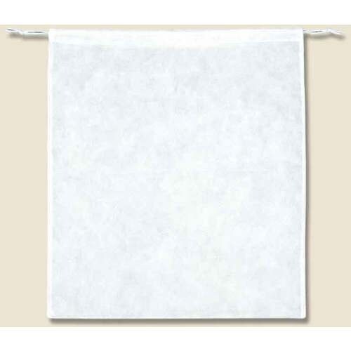 HEIKO 不織布バッグ 巾着タイプ 薄口シロ K