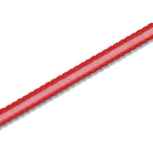 HEIKO ピコットリボン アカ 9×20