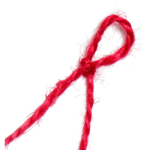 HEIKO カラー麻紐 20m巻 ベリーピンク